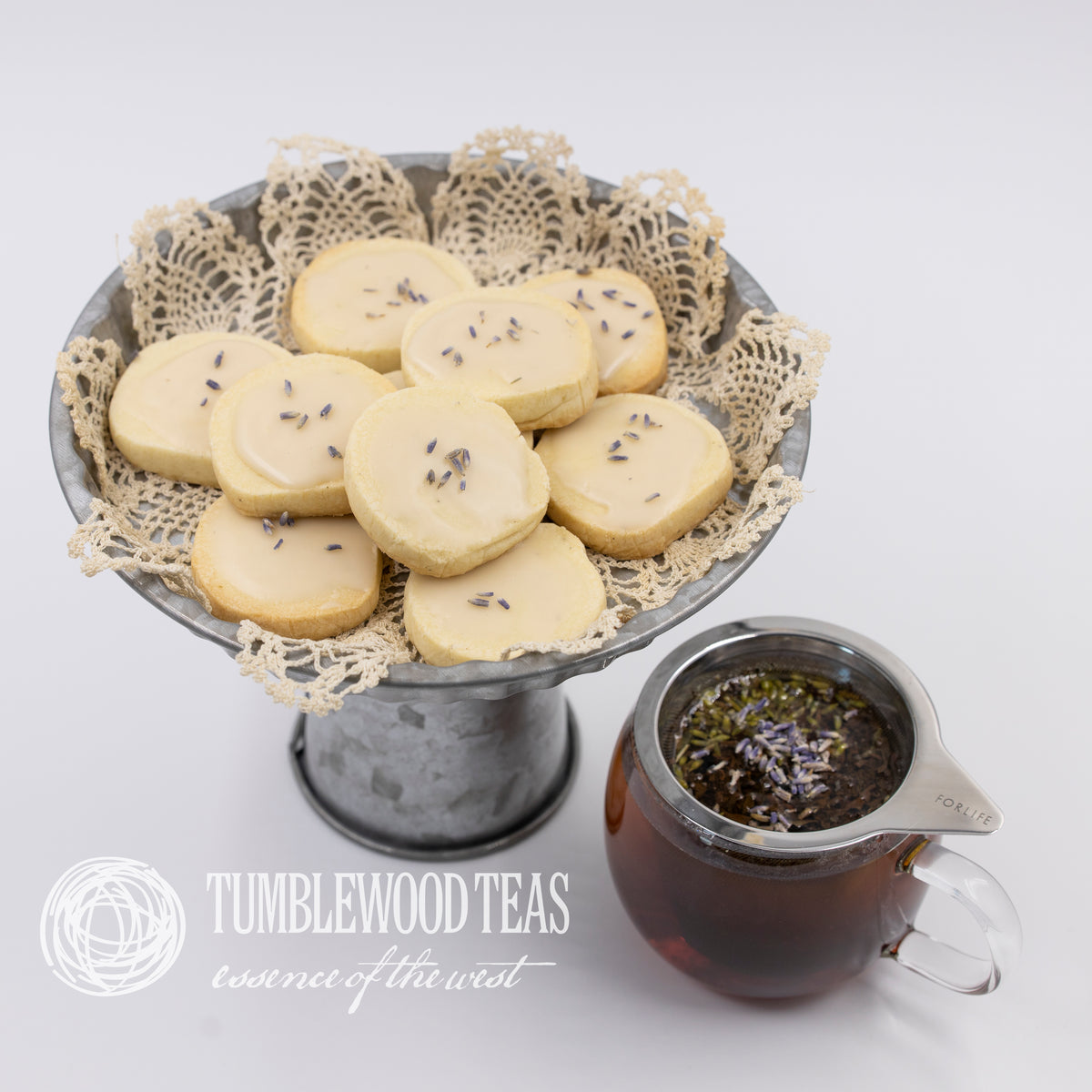 Lavender Earl Grey butter cookies Tumblewood Teas